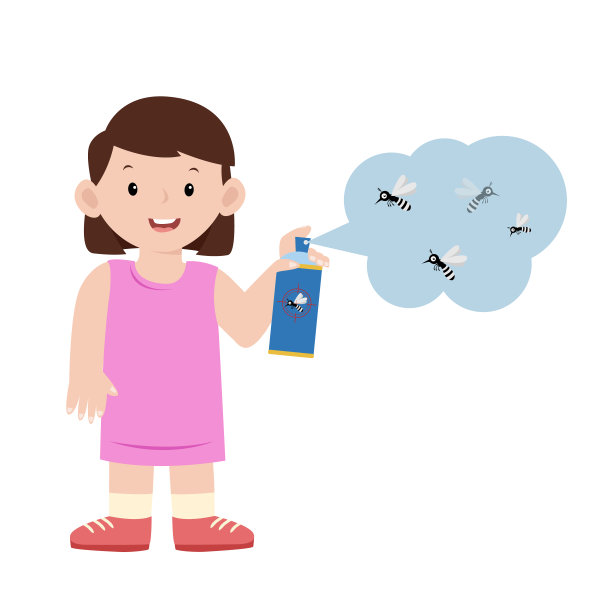 驱蚊喷雾。灭蚊概念图片下载