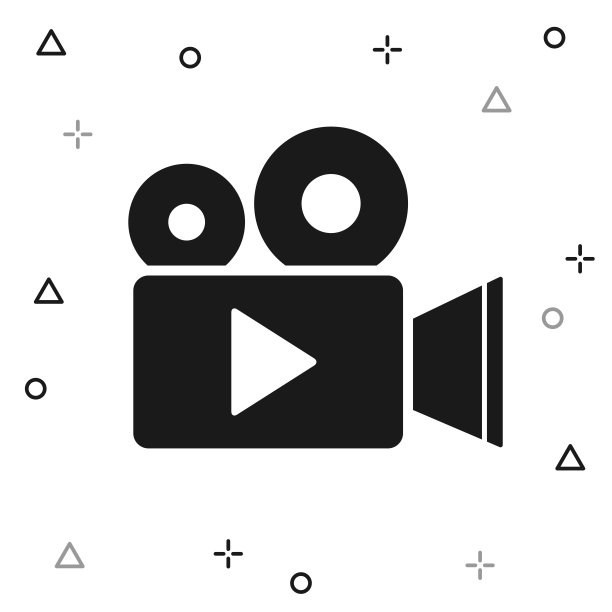 摄像机。白色背景图标图片下载