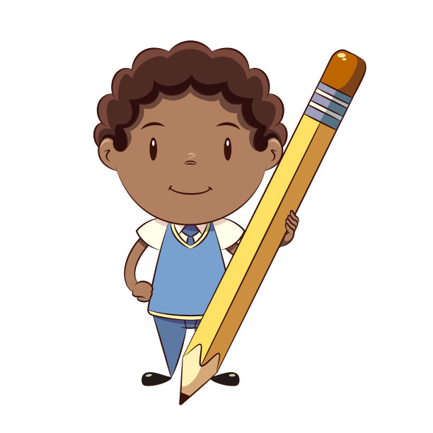 男生拿着大铅笔，穿校服，男生图片下载