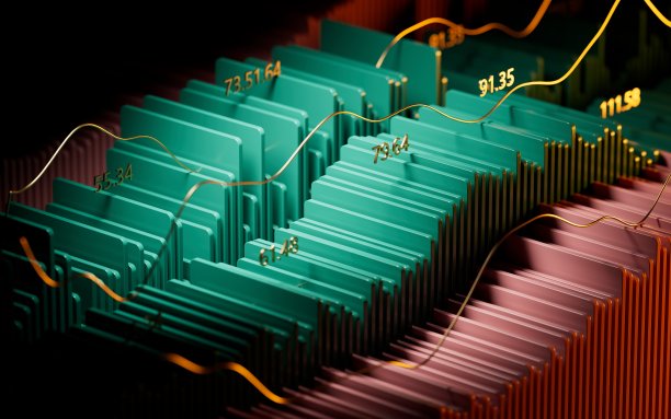 图表股票图表股票市场数字FUI图片下载