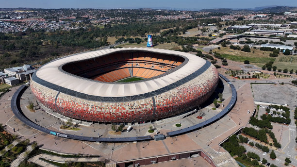 南非豪登省约翰内斯堡的足球场。图片下载