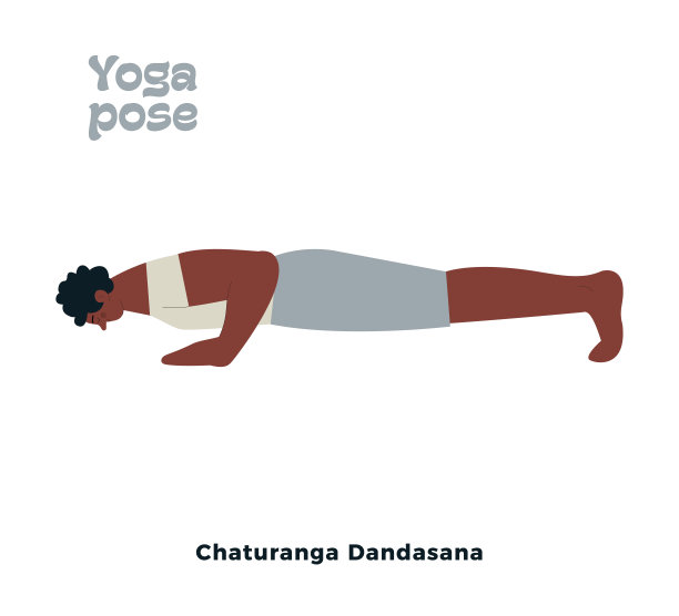 深色肤色的男性在白色背景下做瑜伽。四肢五线形，低平板支撑式。图片下载