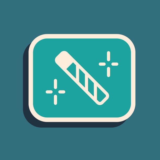 绿色照片修饰图标隔离在绿色背景上。摄影师，摄影，润饰图标。长影式。向量图片下载