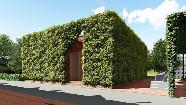 标志性的门户庆祝建筑辉煌的外观设计图片下载