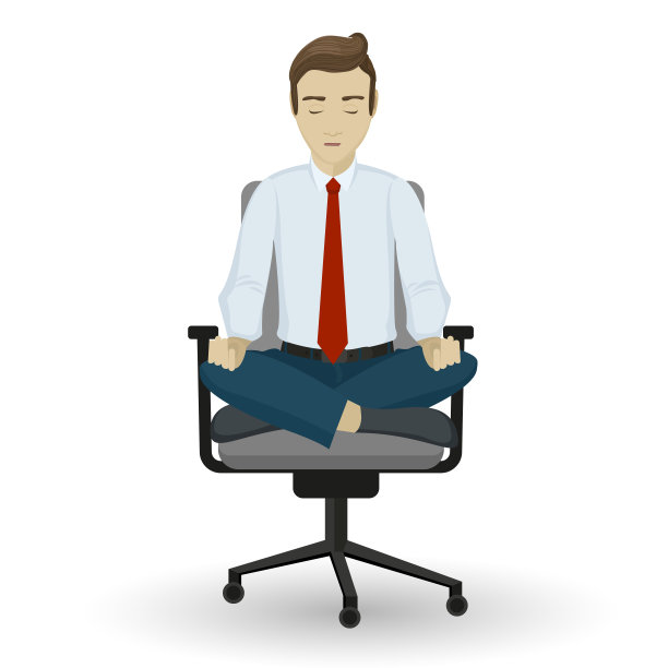 男子以莲花姿势坐着图片下载