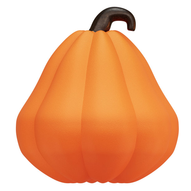 万圣节南瓜元素装饰，万圣节假期和感恩节，Jack O Lantern概念，3d渲染图片下载