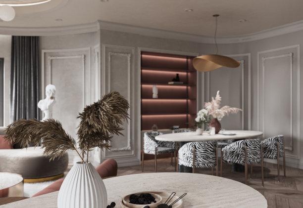 优雅的室内配件，花瓶，进入现代公寓图片下载