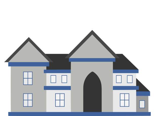 现代的家。现代的房子。插图。房子插图。现代可爱的房子背景插图。现代简单的家庭背景插图图片下载