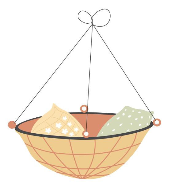 带靠垫的花园秋千，孩子们的家具图片下载