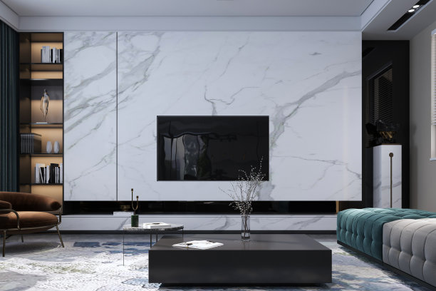 客厅内部，家具和空间装饰，为更好的生活理念照片渲染图片下载