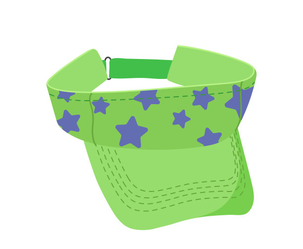 时尚时尚可爱的孩子气的头带与保护遮阳板隔离在白色的背景图片下载