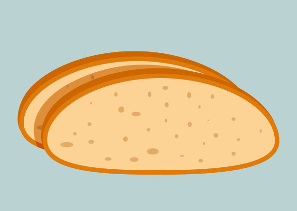 面包房面包、蛋糕、糕点的孤立概念。矢量平面图形设计元素插图图片下载