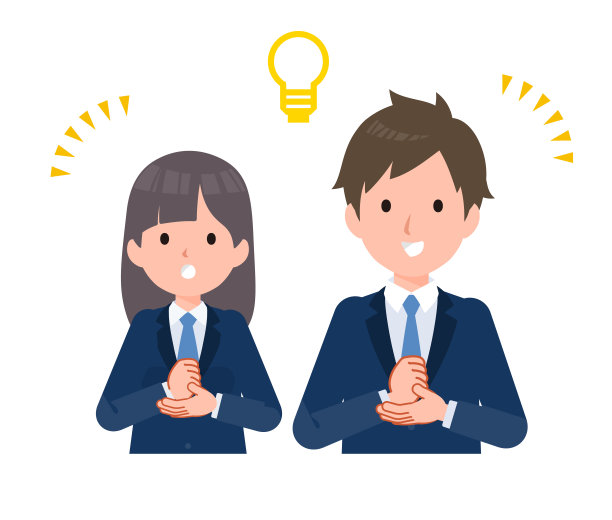 男女学生都穿着藏青色的运动上衣。想出一个主意。图片下载