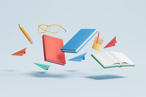 3D渲染书籍和阅读图片图片下载