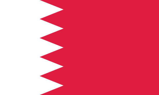 巴林国旗。官方比例。旗帜图标。标准颜色。标准尺寸。矩形旗帜。计算机插图。数字插图。矢量图图片下载