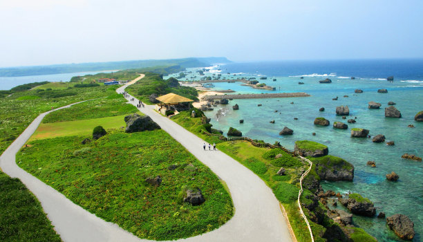 日本冲绳县宫古岛的海景。图片下载