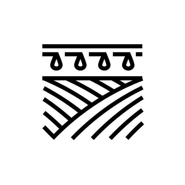 滴灌方法线图标图片下载
