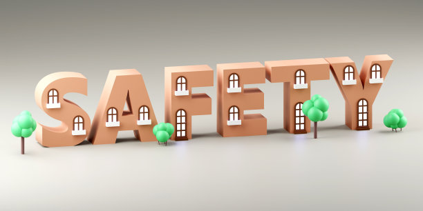 灰色讲台上的豪华安全铭文，柔和的光线，流畅的背景，3d渲染图片下载