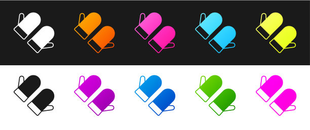 圣诞手套图标矢量素材图片下载