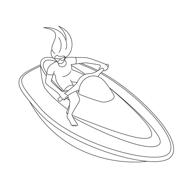 年轻女子骑普华永道图片下载