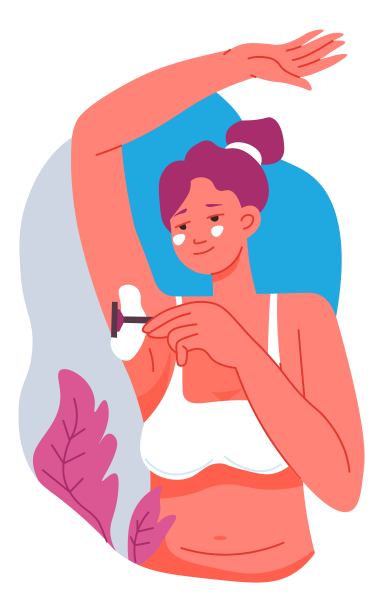 女人剃腋毛，腋下毛图片下载