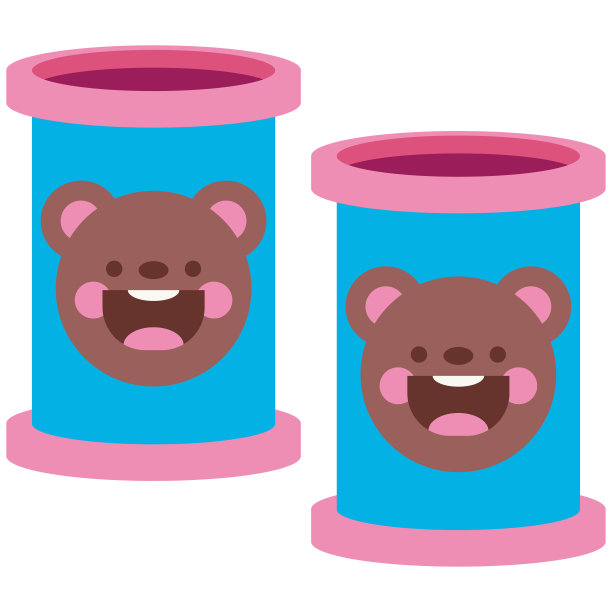 护膝为婴儿矢量卡通插图孤立在一个白色的背景。图片下载