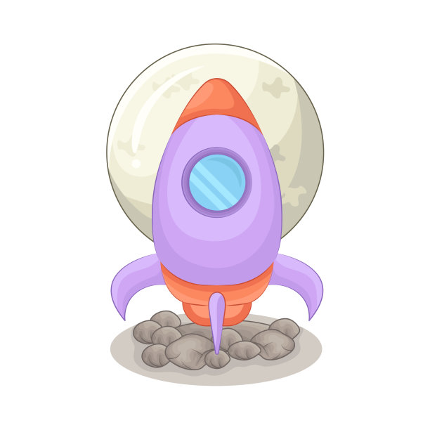 火箭和月球图片下载