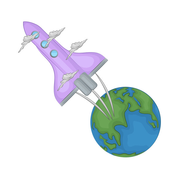 火箭和地球图片下载