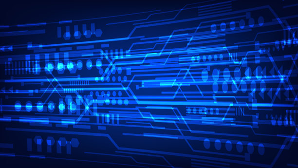 抽象的未来数字背景。高科技技术理念图片下载