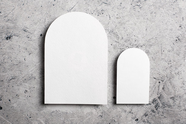 抽象风格的拱形模板。节日问候和名片。最小几何背景。复古设计模板。图片下载