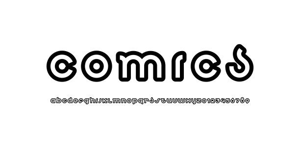 设计字体，圆形现代字母图片下载