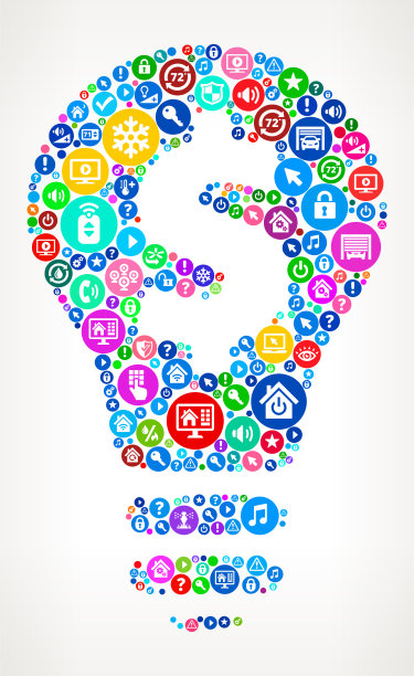 钱想法家庭自动化技术图标模式图片下载