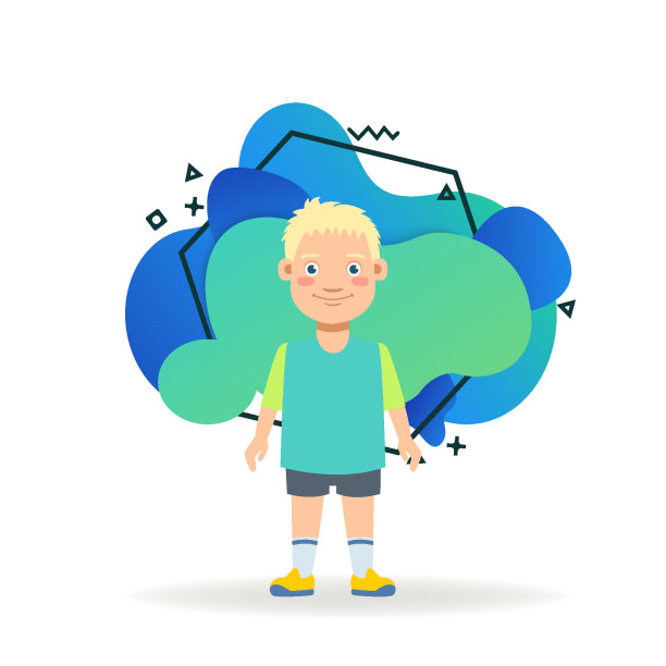 穿着运动服的快乐小男孩图片下载