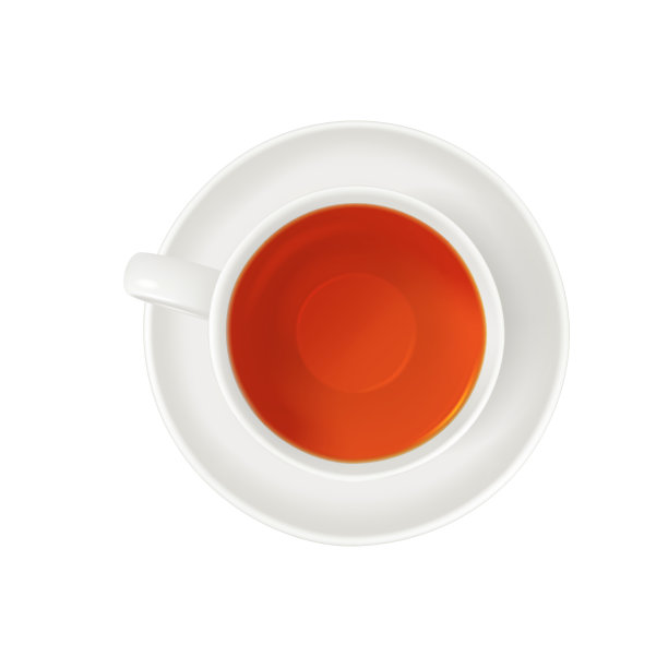 白瓷茶杯和茶托图片下载