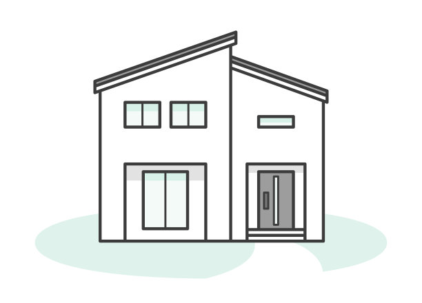 一个现代和时尚的独立住宅的插图图片下载