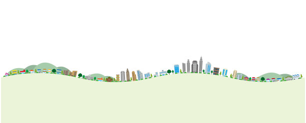 城市景观的流行插图图片下载