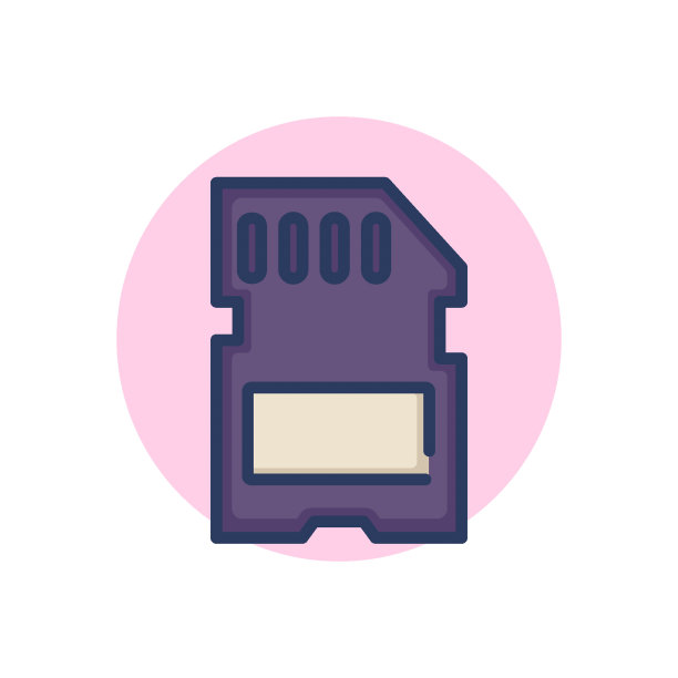 SD卡线路图标图片下载