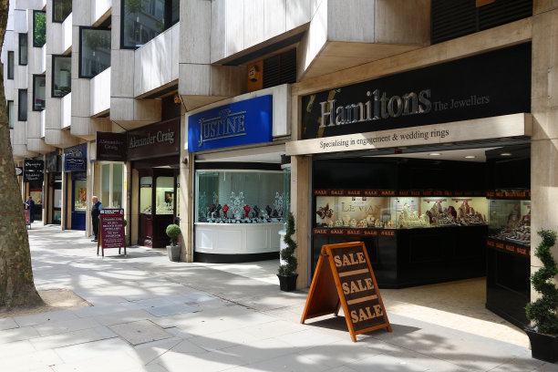 伦敦哈顿花园珠宝店图片下载