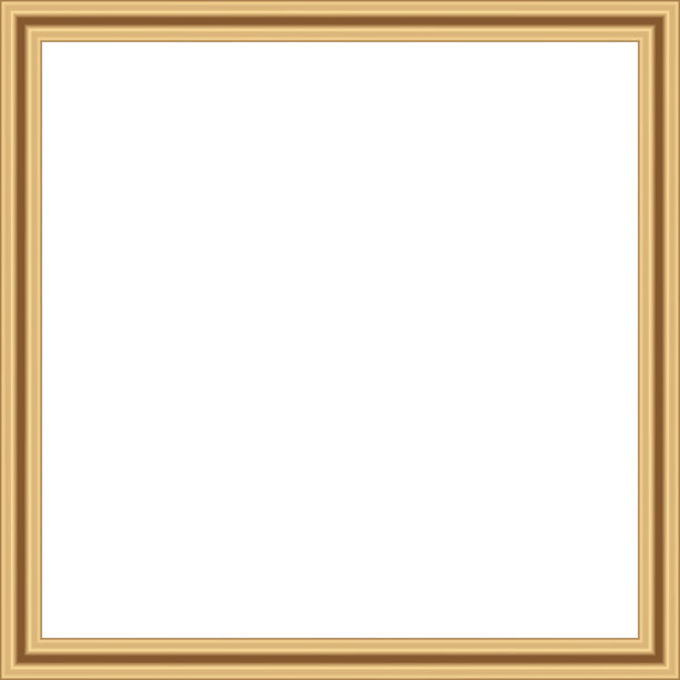方形金色复古木框为您的设计。复古封面。放文字的地方。古董黄金漂亮的矩形框架。模板矢量图图片下载