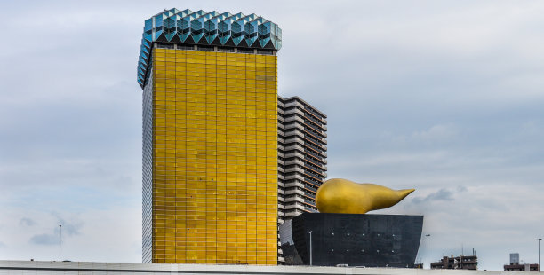 著名的朝日啤酒总部位于东京图片下载