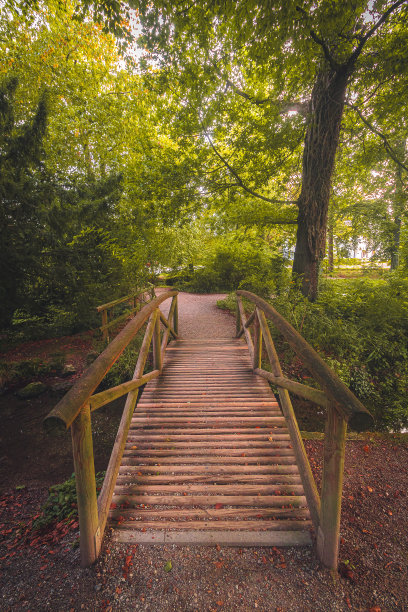 德国的一座木桥图片下载