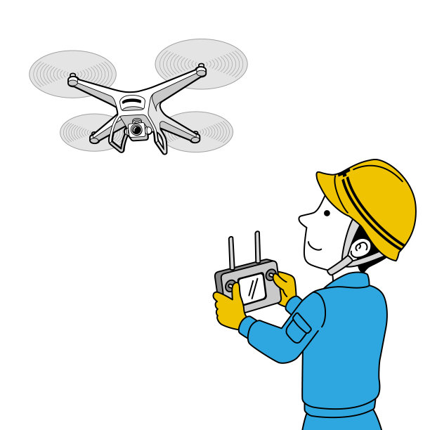 工程师用无人机拍摄航拍画面图片下载