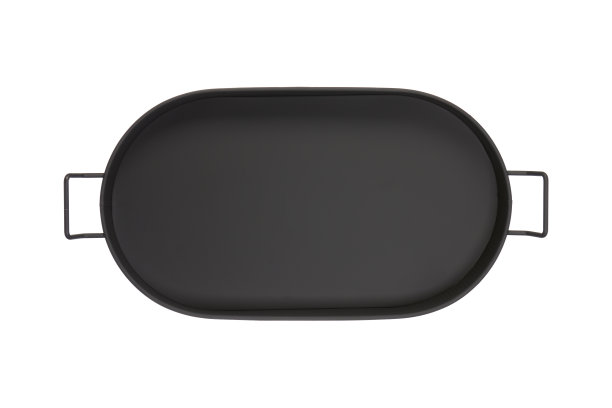 白色背景上的黑色托盘图片下载