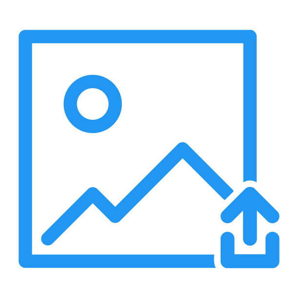 从画廊图标上传图像，打开图像图标，添加图片图标图片下载