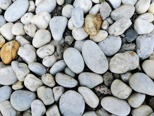 白色砾石，无缝纯白色砾石纹理背景图片下载