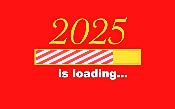 2025在红色背景上加载图片下载