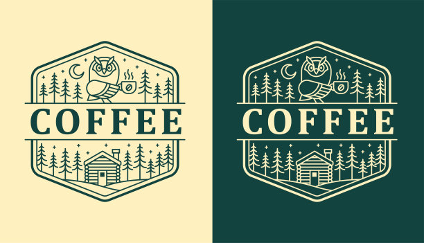 自然咖啡矢量设计模板图片下载