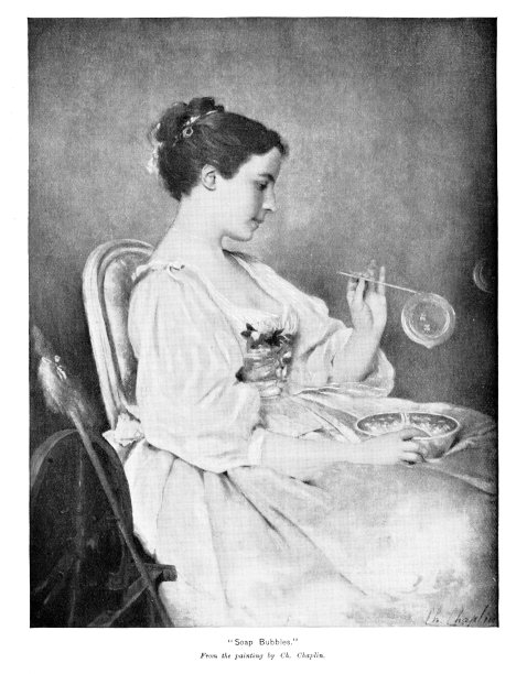 少女玩肥皂泡图片下载