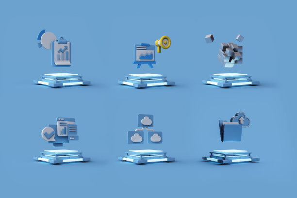 商业技术概念的3d渲染。图片下载