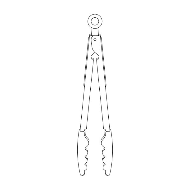 手绘卡通矢量插图食物长图标孤立的白色图片下载
